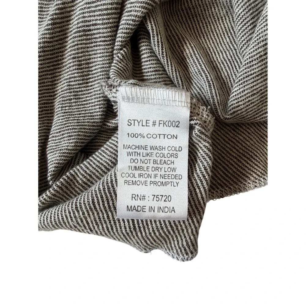 Reclaim Mens Charcoal Gray Heather Long Sleeve Thermal Shirt FK002 Size M - Picture 7 of 7